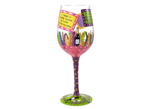 Book Club Wine Glass